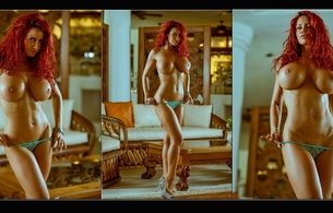 bianca beauchamp, hot, sexy, boobs, big tits, redhead, busty babe, topless beauty
