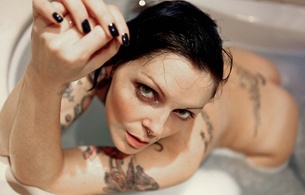 riae, brunette, suicide girls, hazel eyes, beauty, picerings, tatoos, skinny, delicious, sexy, riae suicide
