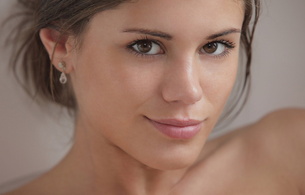 little caprice, caprice, model, brunette, hi-q, close up, eyes, face, smile, sexy babe, caprice a, delicious, sexy, gorgeous