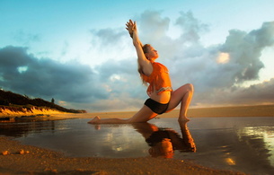 helena montarou, petite, cute, model, blonde, water, skinny, delicious, sexy, yoga, beach