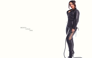 mistress ezada sinn, exotic, brunette, milf, sexy babe, long hair, mistress, ezada, sexy dressed, tight clothes, black, leather, corset, pants, knee boots, whip, minimalist wall, own cut, re-up, lingerie series, this is ftop!, fetish babe, babes in boots, heavy leather