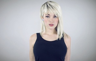 devon jade, blonde, beauty, face