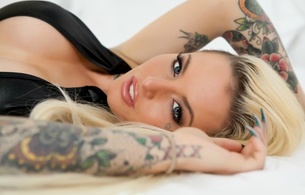 christy mack, pornstar, amazing, blonde, big boobs, big breasts, beautiful, face, eyes, gorgeous, long hair, blue eyes, perfect, beauty, tattoo, lingerie, stockings, great view, close-up, tattoos, body art, charm