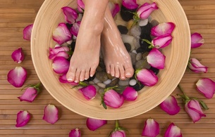 clouse-up, foot, fetish, beautiful, skinny, delicious, sexy, roses, petals, feet, toes, erotic, foot fetish, beautiful feet, beautiful toes