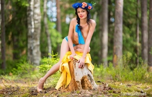 katie, brunette, sexy girl, adult model, lingerie, :), beautiful, hi-q, nature