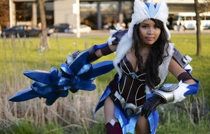 young, exotic, amateur, cosplayer, teen, model, slim, asian, sexy babe, blue eyes, long hair, posing, outdoor, fancy dressed, fantasy, tight clothes, sexy, decollete, hi-q, erotic, cosplay