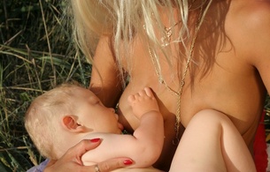 amateur, blonde, naked, nude, nudist, exhibitionism, public, outdoors, breastfeeding