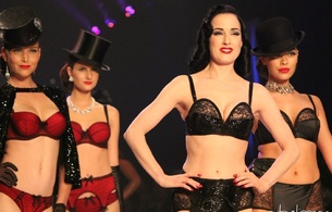 4 babes, actress, babes, catwalk, dessous, dita, dita von teese, erotic, fashionshow, four, glamour, international burlesque star, lingerie, lingerie series, model, playmate, red lips, sexy babe