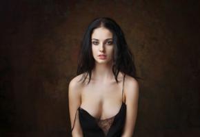 alla berger, brunette, sexy, model, widescreen cut, cleavage, boobs, tits