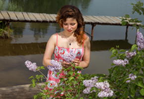 foxy, famegirls, lake, beautiful, smile, flowers