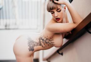 twitching allure, suicide girls, blonde, lips, boobs, twitchling, tattoo, big tits, ass