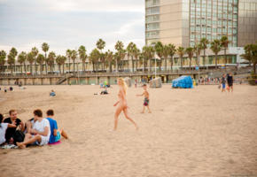 coxy, dominika, coxy dominika, dominika j, public, tits, nude, blonde, ass, beach