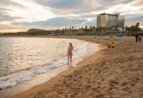 coxy, dominika, coxy dominika, dominika j, public, tits, nude, blonde, beach, sunset