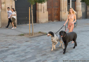 dominika j, coxy, dominika, coxy dominika, public, trimmed pussy, tits, nude, blonde, smile, dog