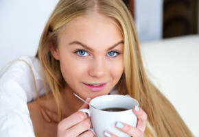 nancy a, jane f, erica, model, beautiful, babe, blonde, blue eyes, smile, coffee, face, nancy ace