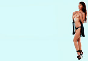 panties, boobs, tits, topless, legs, black panties, yarina a