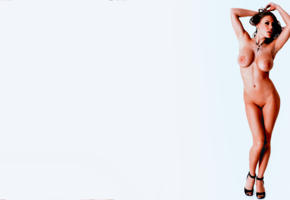 viola bailey, nude, boobs, smile, big tits, legs, shaved pussy