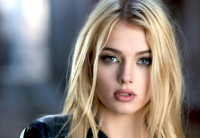 simone borg jorgensen, model, pretty, babe, blonde, blue eyes, sensual lips, sweden, 4k, face, portrait