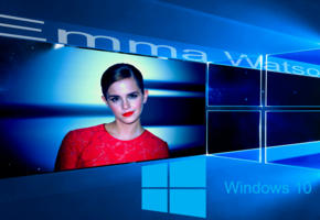 emma watson, celebs, windows10, blue