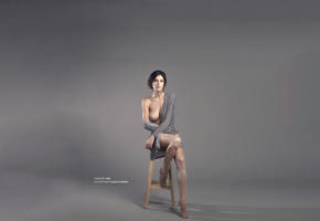 alejandra guilmant, model, tanned, black hair, boobs, oiled, big tits, legs