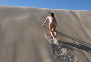 maxa, saloma, desert, nude, sand, ass