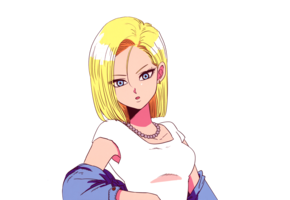 android 18, anime, akira toriyama, blonde