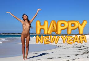 katya clover, clover, mango, caramel, mango a, brunette, naked, beach, boobs, tits, nipples, shaved pussy, labia, happy new year, hi-q