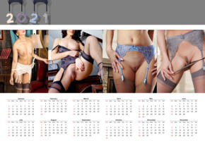 garter belt, pussy, calendar, 2021 new year, nylon stockings, 2021, new year, suspenders, labia, shaved pussy, trimmed pussy, boobs, tits, nipples, christmas