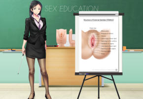 sex education, classroom, teacher, pussy