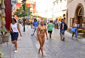 alicja, nude, girl, tits, pussy, sexy, nude in public, tanned, blonde, tiny tits, nipples, shaved pussy