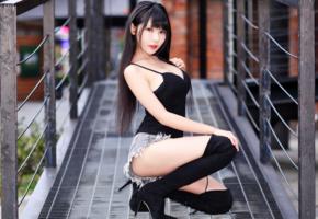 asian, dazzey dukes, overknee boots, erotic, hi-q, babes in boots