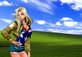 ph marcondes - solstice ville, beautiful, sexy boobs, blue eyes, blonde, wallpaper windows xp, 3d anime