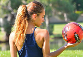 redhead, sport, basketball, outdoor, young girl, ball