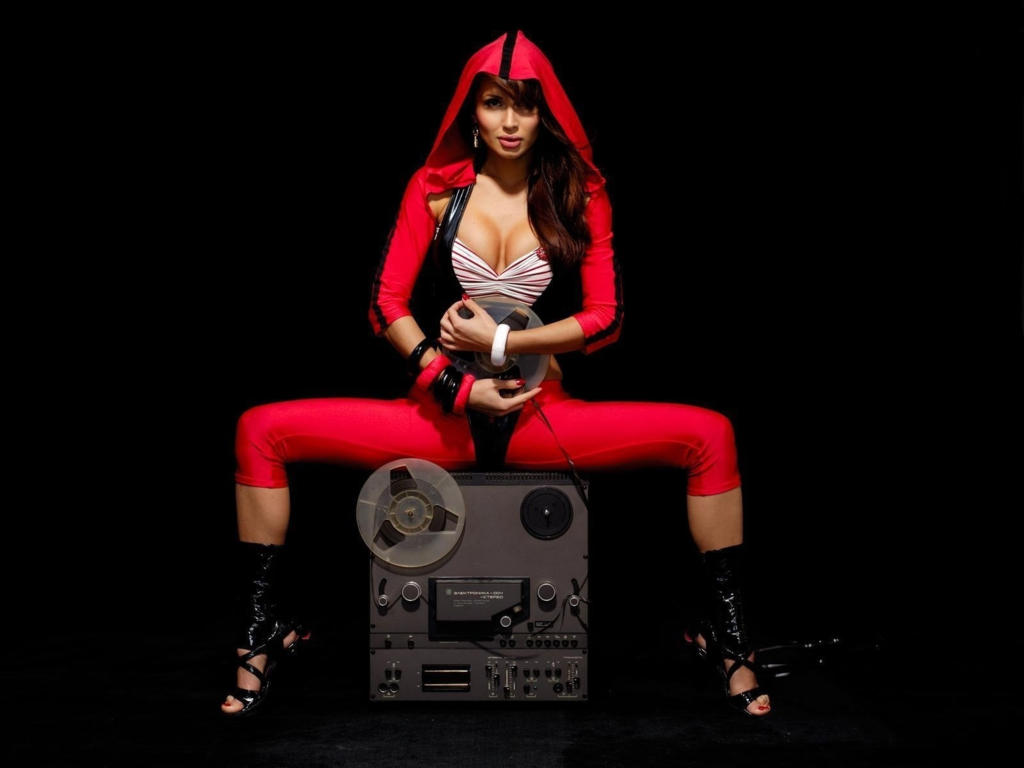 brunette, lingerie, heels, legs, heels, legs, sexy dressed, red, leggings, jacket, decollete, erotic, minimalist wall