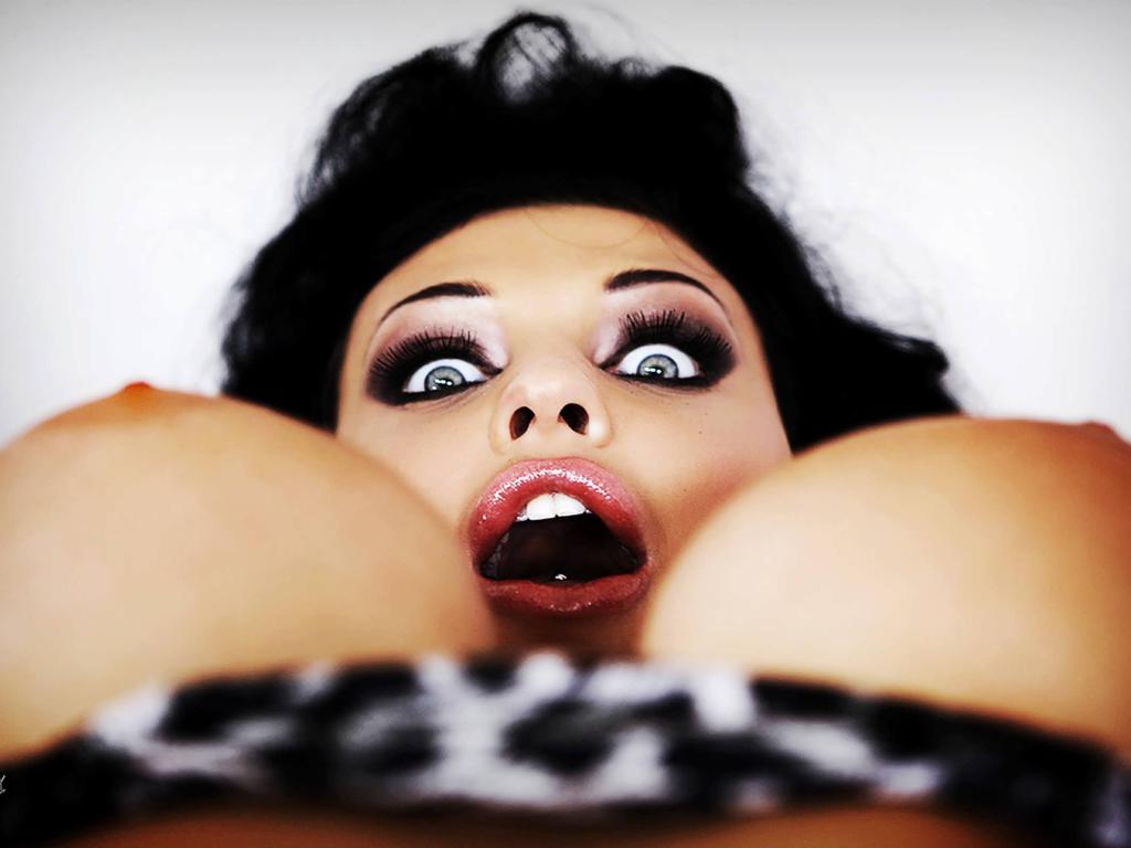 aletta ocean, tits, lingerie, bikini, huge tits, knockers, funbags, close up, eyes, face, open mouth, great view