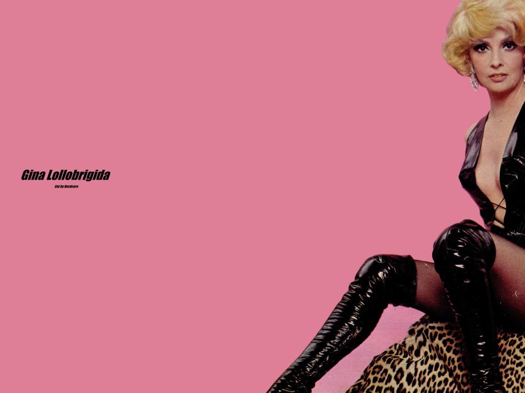 gina lollobrigida, brunette, busty, italian, actress, celebrity, hollywood, glamour, sexy babe, blonde, wig, posing, sitting, black, shiny, pvc, body, overknee, high boots, pantyhose, magazine, scan, cinemag, minimalist wall, own cut, diva, babes in boots