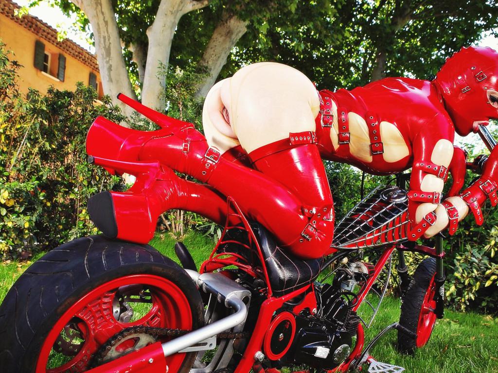 latex lucy, british, busty, glamour, fetish model, curvy, sexy babe, long hair, fake boobs, posing, bend over, red, latex, lingerie, body, hood, stockings, high heels, costum bike, fetish babe, nice rack, sexy ass, vertical smile, legs, plateau heels, shiny, rubber, fetish, lucy, rubber passion, rubberdoll, hot, ass wallpaper, dressed for sex