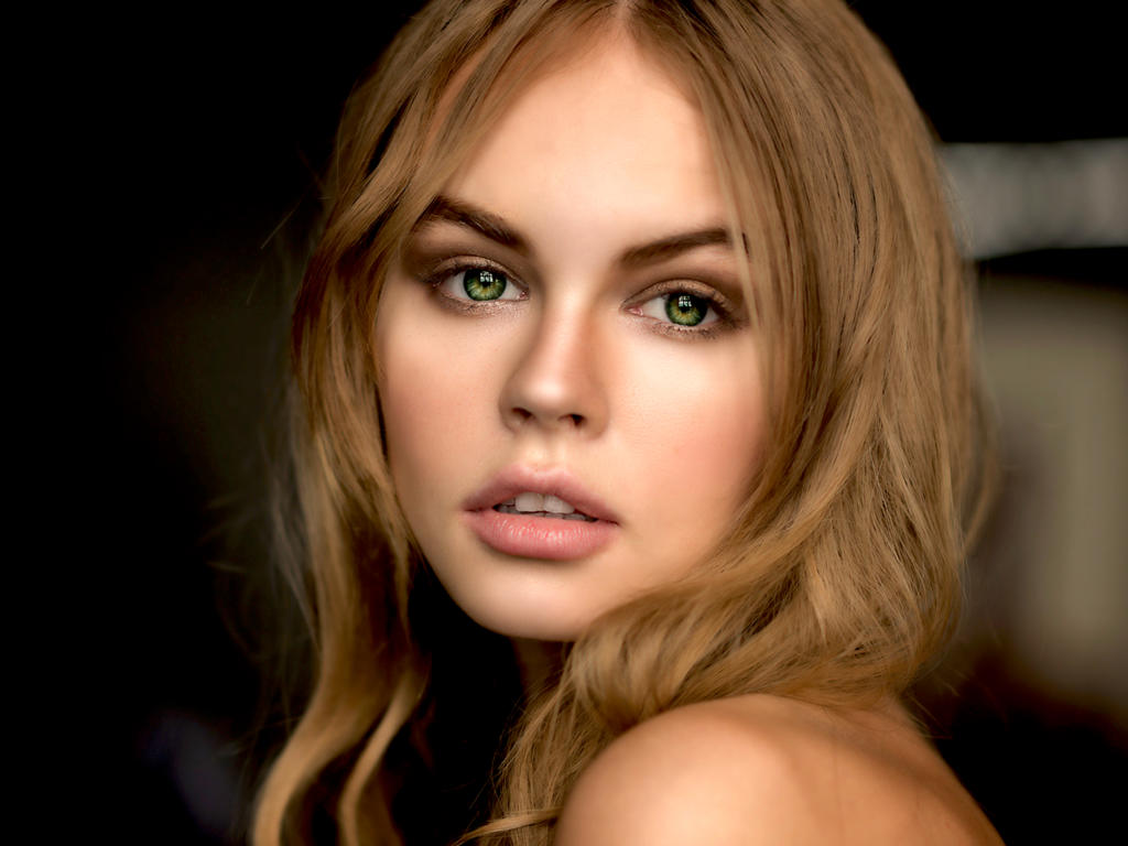 anastasia scheglova, model, pretty, babe, green eyes, russian, sensual lips, face, portrait