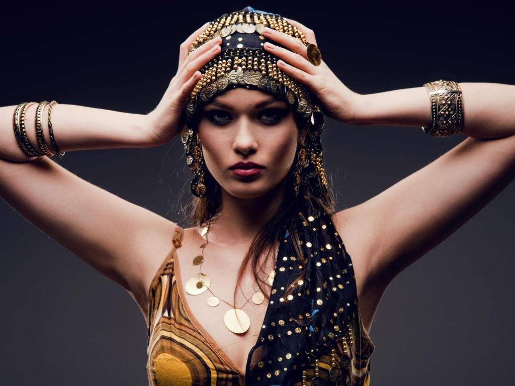 arab, brunette, jewellery, pretty