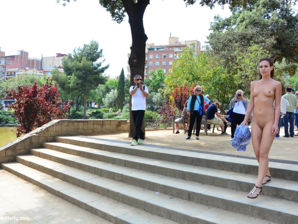 jenny appach, tits, pussy, sexy, shameless, public, shaved pussy, small tits, smooth pussy, steps