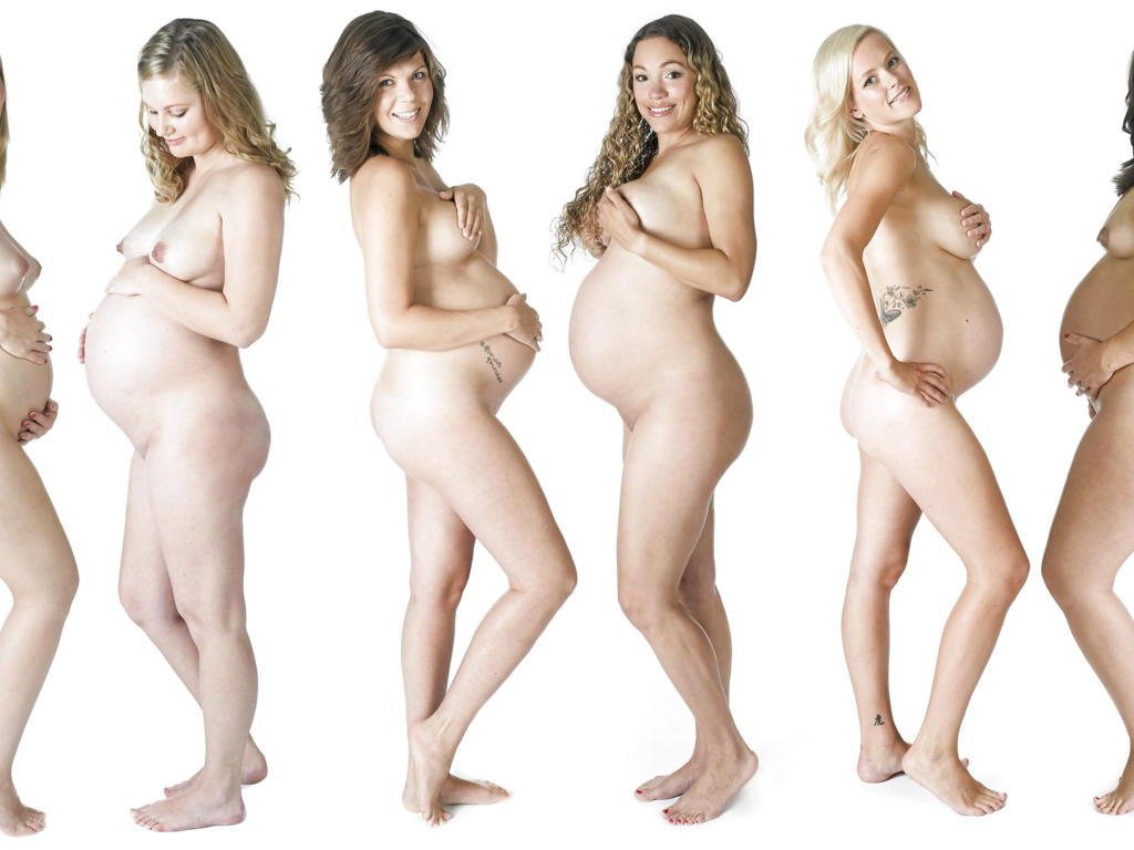 pregnant, six, nude, smile, tits