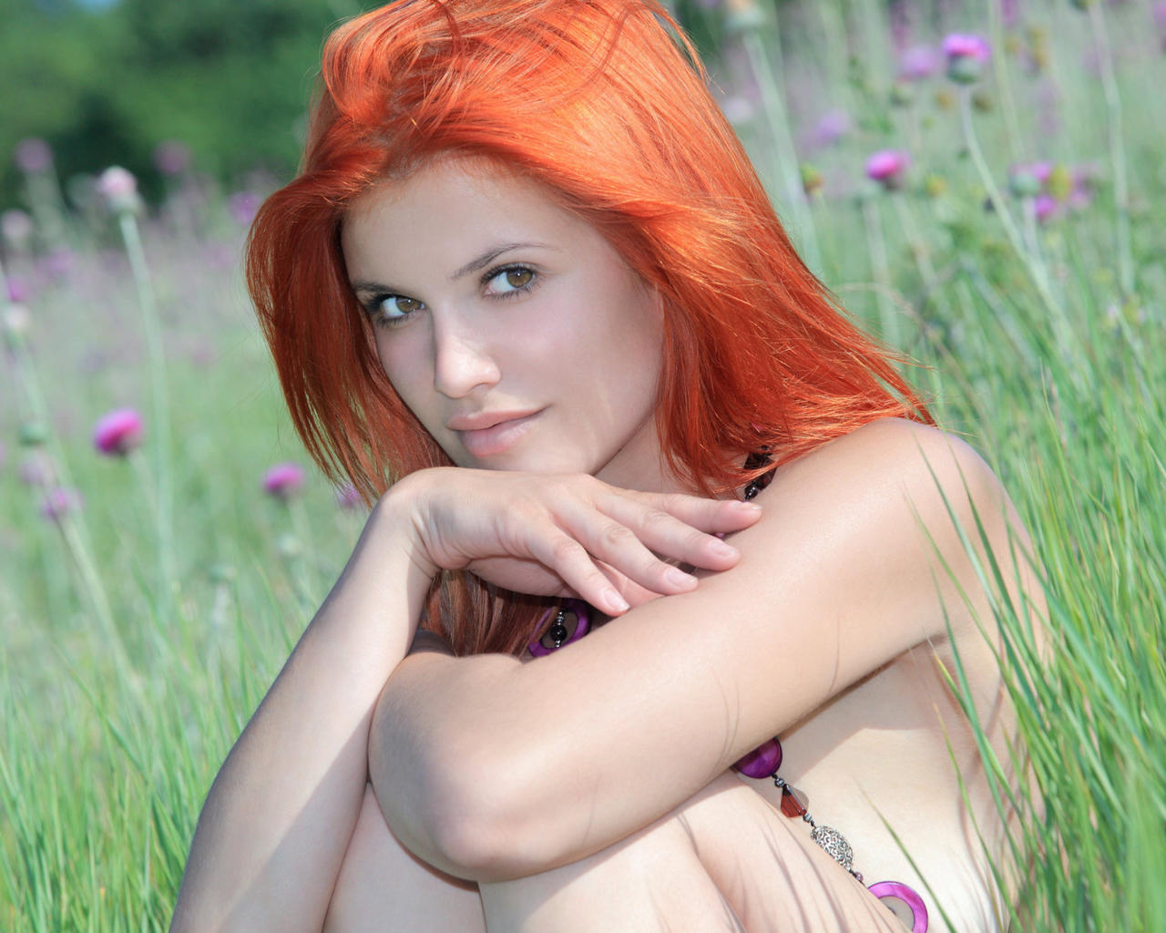 violla a, beautiful, sexy, cute, red hair, model, metart