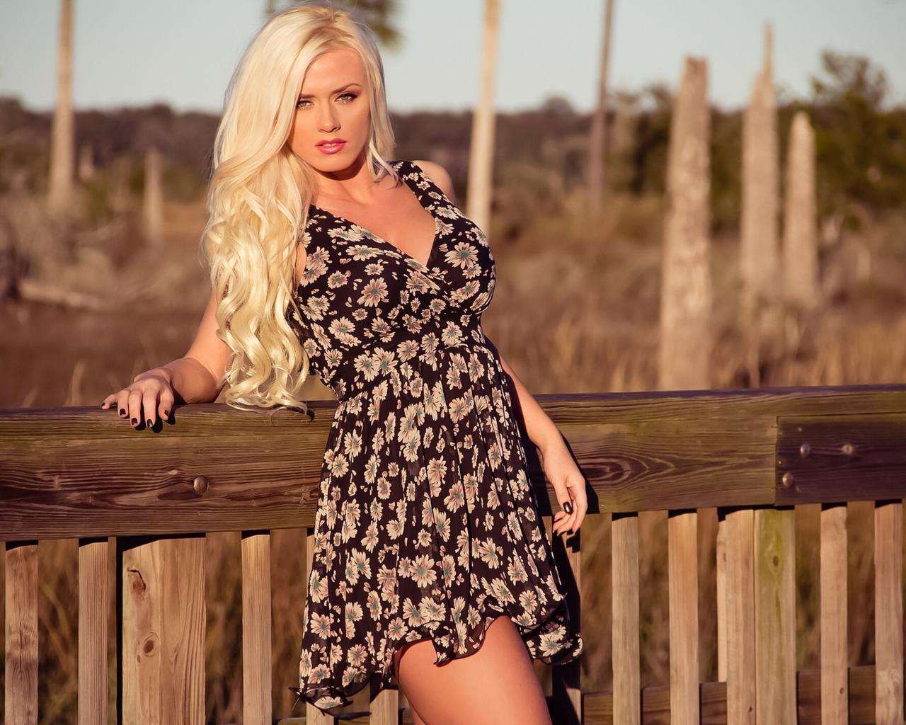 aida ridic, model, blonde, dress, sexy, eyes, beauty