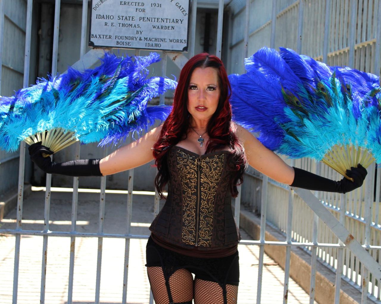 redhead, model, busty, sexy babe, milf, long hair, posing, pin up style, outdoor, sexy, dressed, black, lingerie, corset, garterbelt, stockings, gloves, erotic, lingerie series