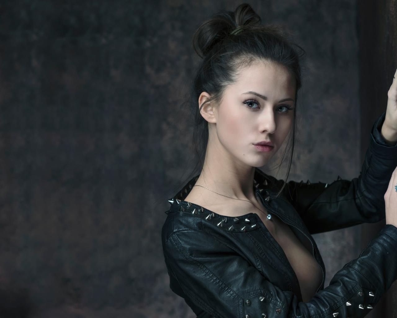 catherine timokhina, brunette, sexy girl, russian girl, portrait, decollete, lovely face, view, look, skinny, delicious, sexy, perfect girl