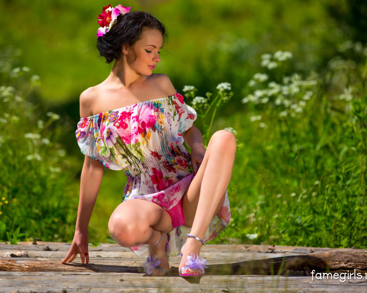 katie, brunette, sexy girl, adult model, :), beautiful, nature