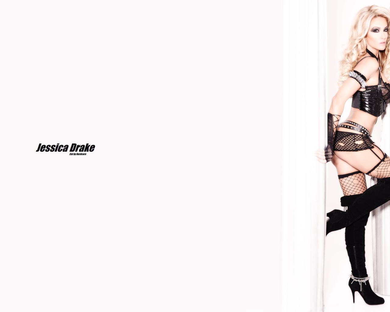 jessica drake, blonde, slim, busty, american, adult model, pornactress, sexy babe, long hair, posing, sexy dressed, black, lingerie, pvc, top, mesh, panty, stockings, overknee, leather, high boots, erotic, minimalist wall, own cut, hot, milf, babes in boots, fetish babe