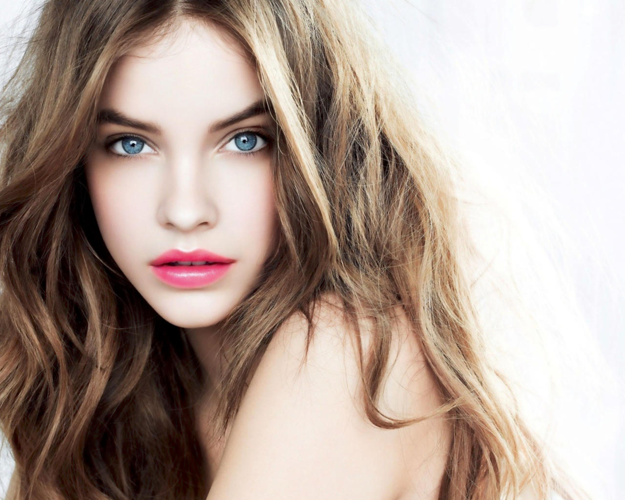 barbara palvin, top model, brunette, blue eyes, sensual lips, face, beautiful, 4k, uhd