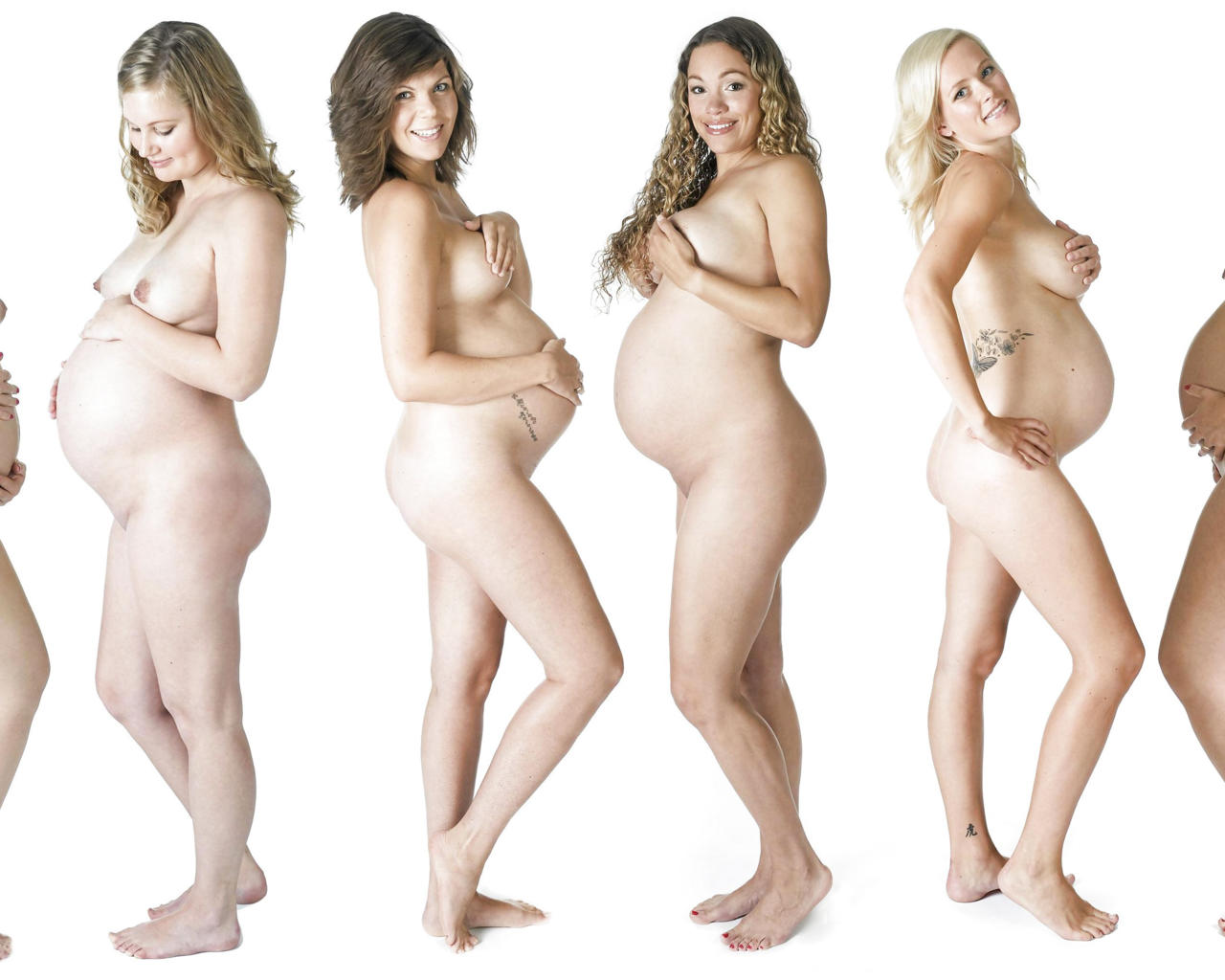 pregnant, six, nude, smile, tits