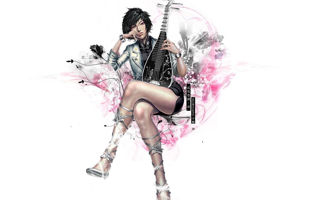 brunette, asian, fantasy